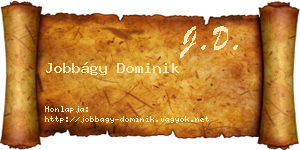 Jobbágy Dominik névjegykártya