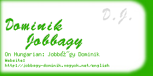 dominik jobbagy business card